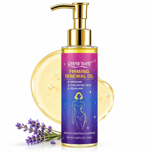 Body Firming Oil for Women, After Shower Body Oil for Crepe Skin, Hydrating Shower Oil with Hyaluronic Acid, Jojoba Oil, Vitamin E & Lavender Oil, Lightweight Non-Greasy Full Body Moisturizer, 4 Fl Oz
