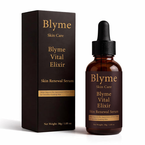 Blyme Prime Elixir, with Peptide, Hyaluronic Acid and Retinol, Help Reduce Appearance of Fine Lines, Support Skin Elasticity, Hydrating & Firming Face Serum for Mature-Looking Skin, 30ml (30g)