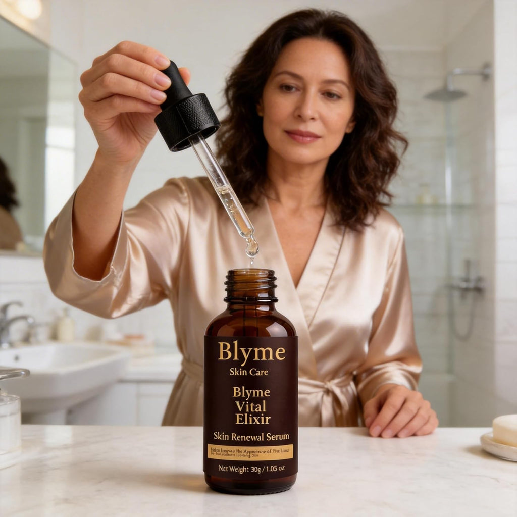 Blyme Prime Elixir, with Peptide, Hyaluronic Acid and Retinol, Help Reduce Appearance of Fine Lines, Support Skin Elasticity, Hydrating & Firming Face Serum for Mature-Looking Skin, 30ml (30g)