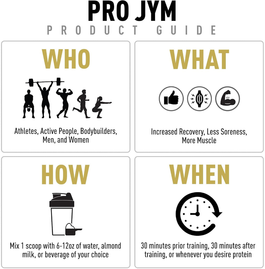 JYM Tahitian Vanilla Bean Whey & Casein Protein Powder, 1.7 lb, 22 Servings