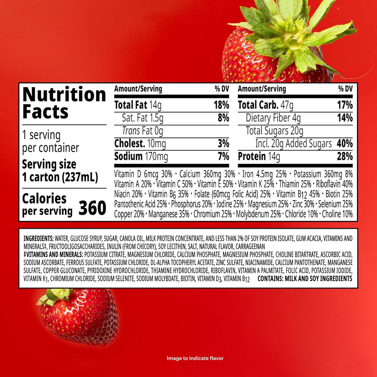 BOOST Plus Ready to Drink Nutritional Drink, Creamy Strawberry, 24 Pack