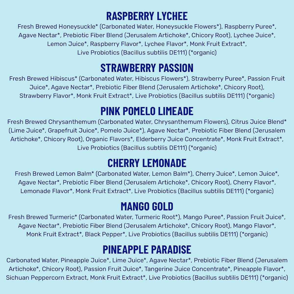 wildwonder Sparkling Probiotic Sampler Variety, 18 Pack
