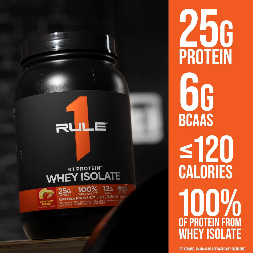 Rule 1 Proteins R1 Protein Whey Isolate, Vanilla Creme, 76 Servings