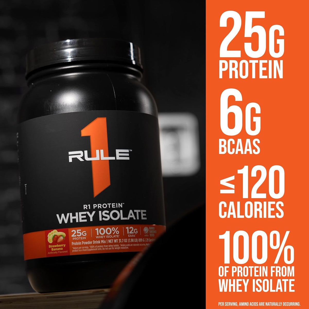 Rule 1 Proteins R1 Protein Whey Isolate, Vanilla Creme, 76 Servings