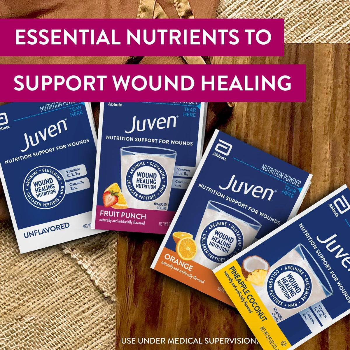 Juven Nutrition Support for Wound Healing, Orange, 14ct
